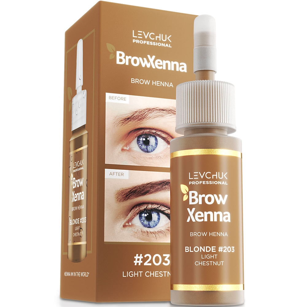 BROW XENNA - EYEBROW HENNA #203 LIGHT CHESTNUT (10ml)