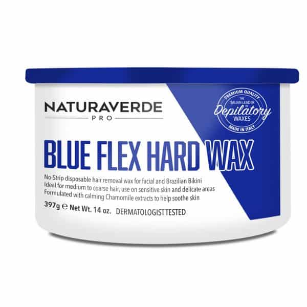 NATURAVERDE PRO - BLUE FLEX HARD WAX CAN (397g) - Luna Beauty Supplies