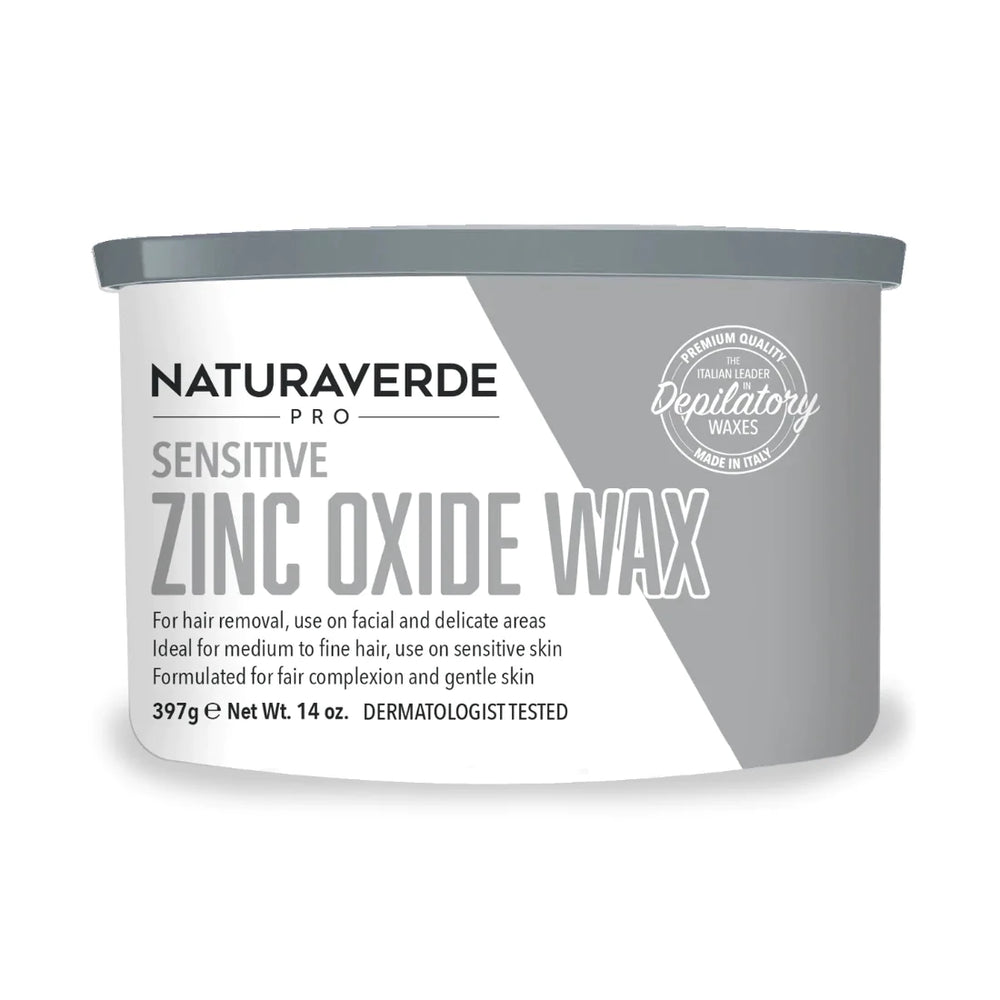 NATURAVERDE PRO - ZINC OXIDE STRIP WAX CAN (397g) - Luna Beauty Supplies