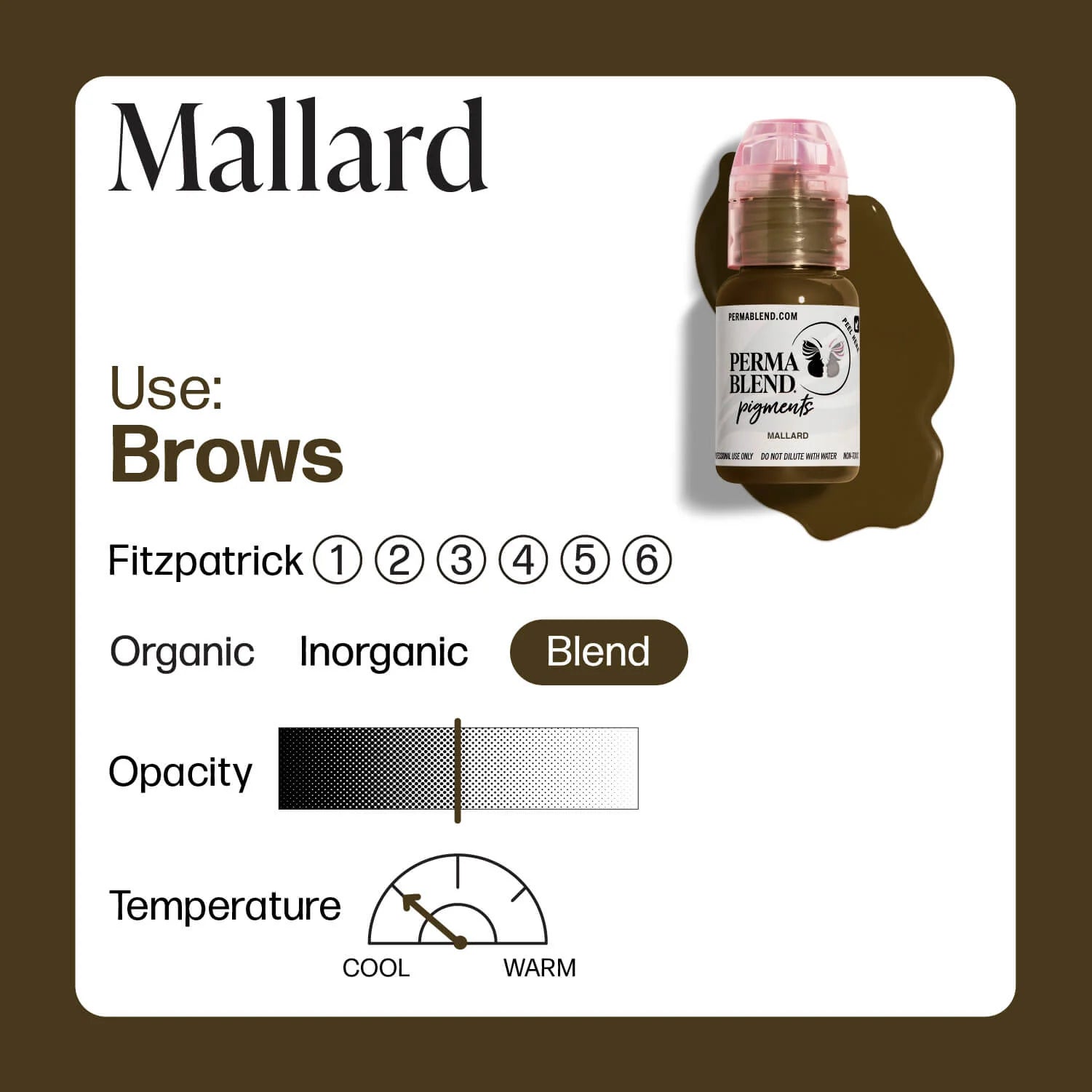 PERMA BLEND BROW PIGMENT - MALLARD INFORMATION