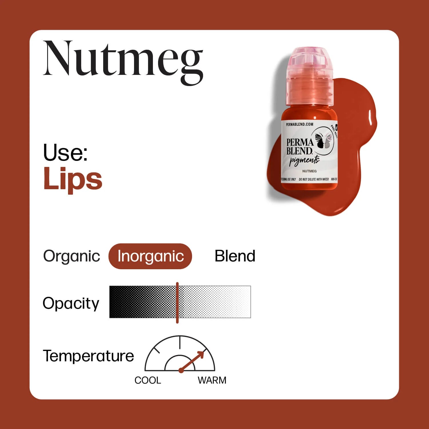 PERMA BLEND LIP PIGMENT - NUTMEG (15ml) - Luna Beauty Supplies