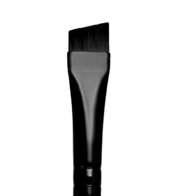 Tip of Bronsun classic angled brow brush black colour - Luna beauty supplies