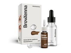 BROW XENNA - BROW HENNA # 101 NEUTRAL BROWN (NEW with Hyaluronic Base!) - Luna Beauty Supplies