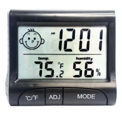 DIGITAL HYGROMETER WITH TEMPERATURE & HUMIDITY MONITOR - Luna Beauty Supplies