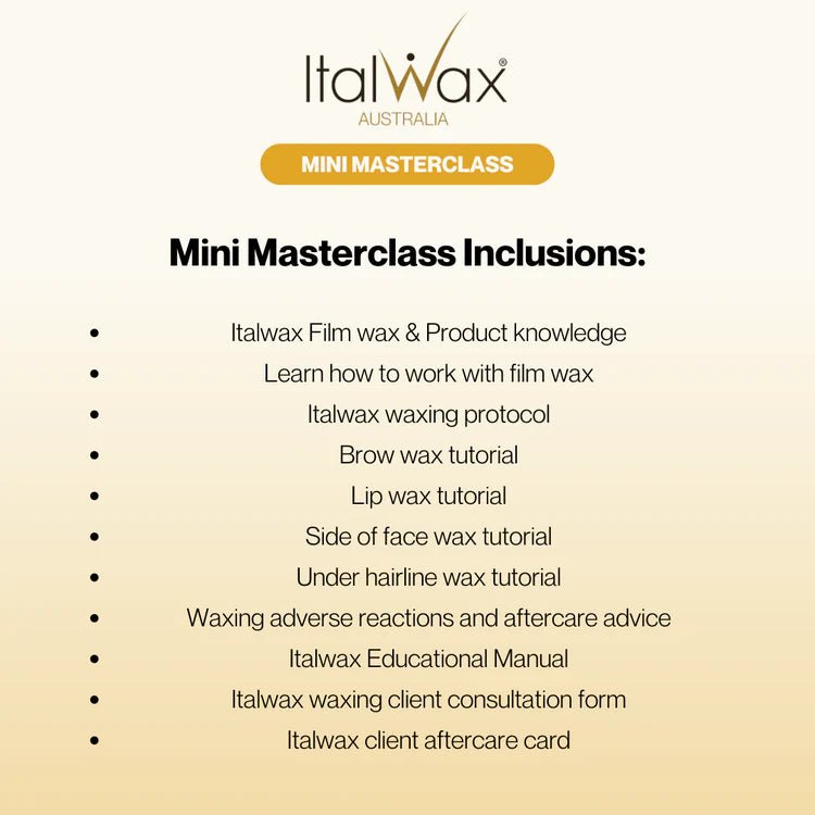 ITALWAX - ONLINE MINI MASTERCLASS - Luna Beauty Supplies