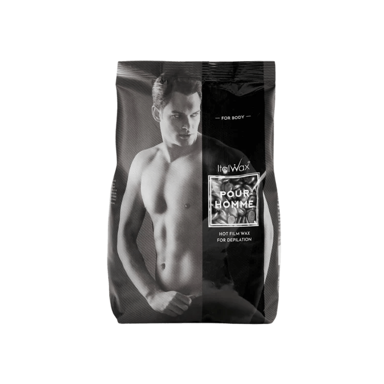 ITALWAX - POUR HOMME FILM WAX FOR MEN (1kg) - Luna Beauty Supplies