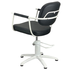 JOIKEN - CHELSEA SALON CHAIR - WHITE FRAME (HYDRAULIC)