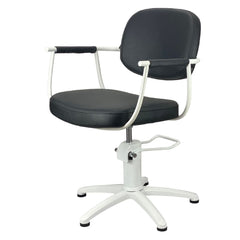 JOIKEN - CHELSEA SALON CHAIR - WHITE FRAME (HYDRAULIC)