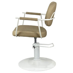 JOIKEN - CHELSEA SALON CHAIR - WHITE FRAME (HYDRAULIC)