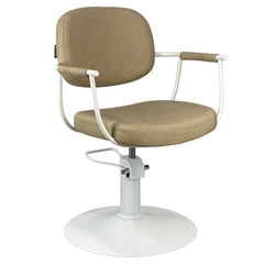 JOIKEN - CHELSEA SALON CHAIR - WHITE FRAME (HYDRAULIC)