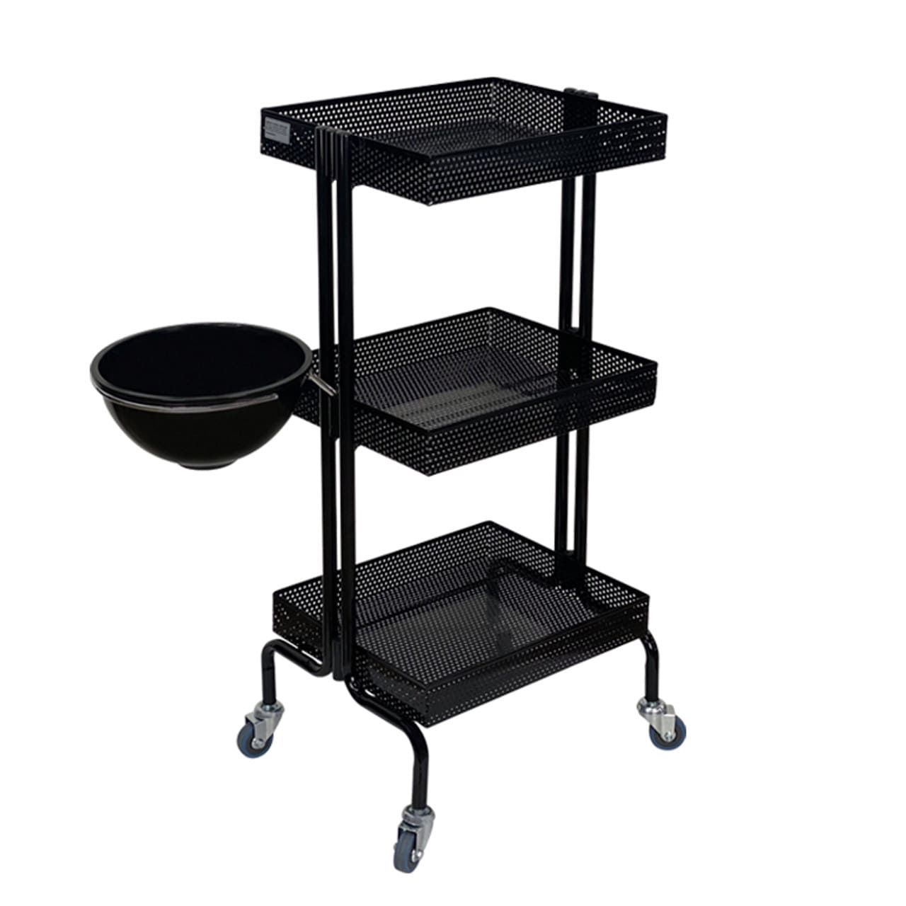 Joiken Clem hairdressing and beauty salon trolley in black with bowl - Luna Beauty Supplies