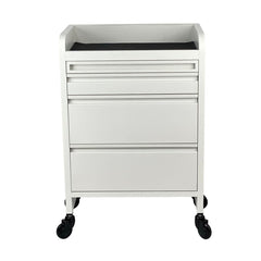 JOIKEN - FUSION PLUS 4 Drawer Trolley (Castor Wheels) - WHITE - Luna Beauty Supplies