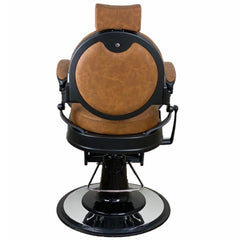 Joiken harlem barber shop_chair tan rear view - Luna Beauty Supplies