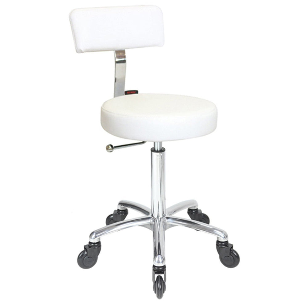 JOIKEN - SPRINT STOOL WHITE (Choose Wheels) - Luna Beauty Supplies