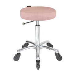 Joiken Turbo Salon stool pink with castor wheels - Luna Beauty Supplies