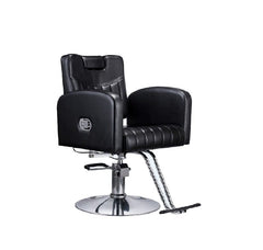 KARMA BATLOW SALON CHAIR (Black/White/Tan) - Luna Beauty Supplies