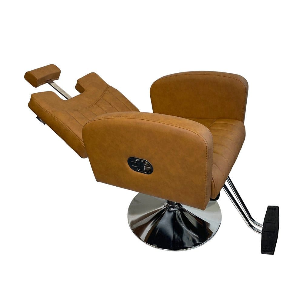 KARMA BATLOW SALON CHAIR (Black/White/Tan) - Luna Beauty Supplies