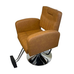 KARMA BATLOW SALON CHAIR (Black/White/Tan) - Luna Beauty Supplies