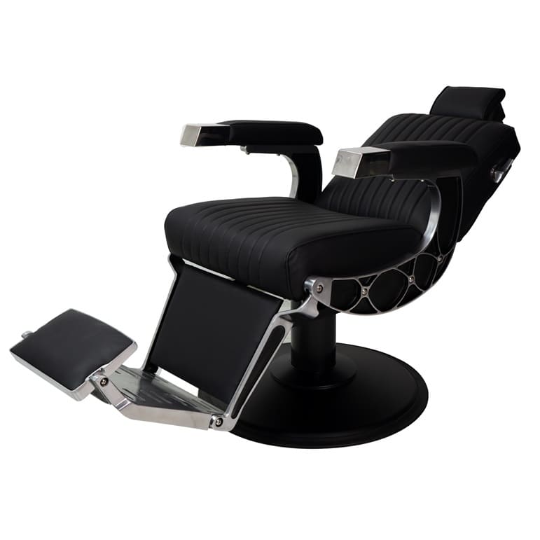 Karma chandler barber chair black reclined - luna beauty supplies