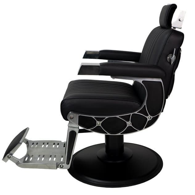 Karma chandler barber chair black left side - luna beauty supplies