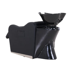 Karma Flemington shampoo unit basin black from behind - Luna Beauty Supplies