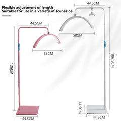 Measurements of karma half moon LED beauty light black 23' - Luna Beauty Supplies