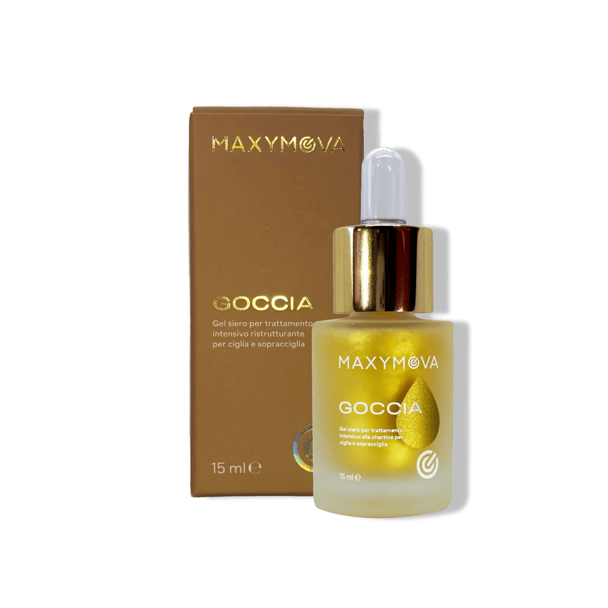 MAXYMOVA - GOLD GOCCIA LASH & BROW SERUM (15ml Bottle) - Luna Beauty Supplies