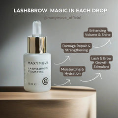 MAXYMOVA - LASH & BROW COCKTAIL SERUM (15ml Bottle) - Luna Beauty Supplies