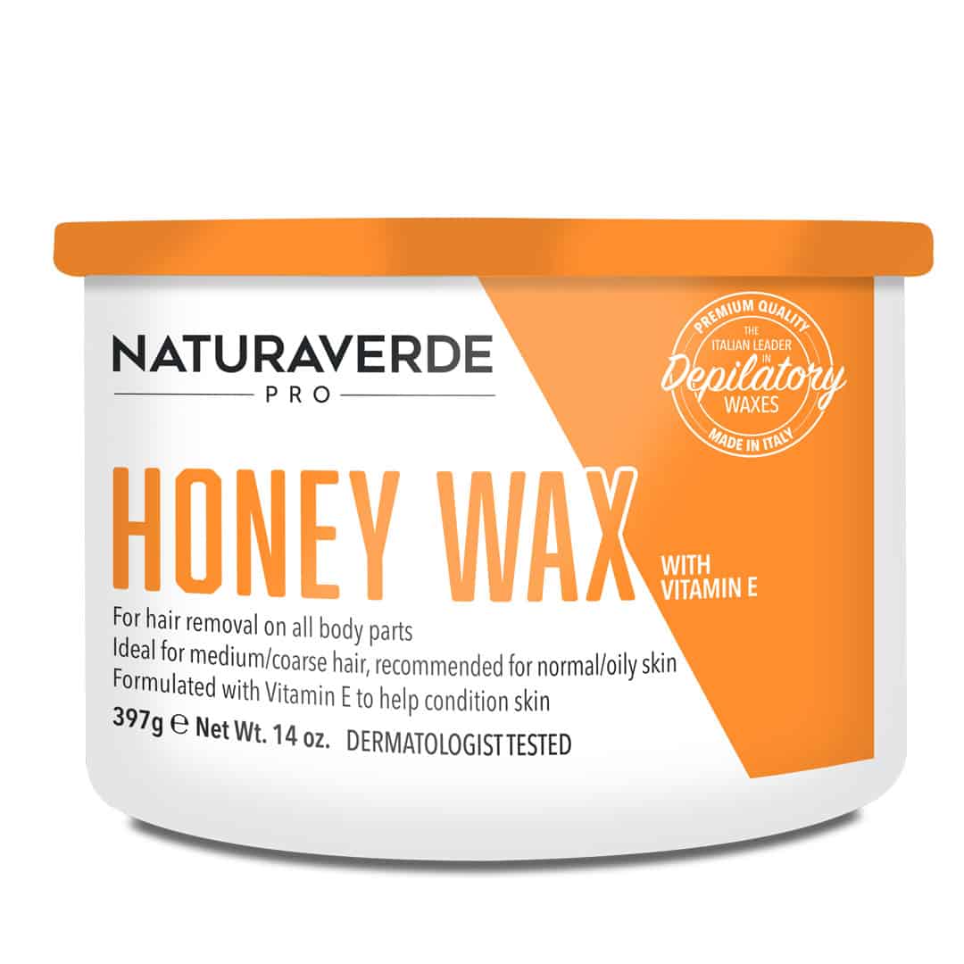 NATURAVERDE PRO - HONEY STRIP WAX CAN (397g) - Luna Beauty Supplies