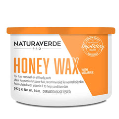 NATURAVERDE PRO - HONEY STRIP WAX CAN (397g) - Luna Beauty Supplies