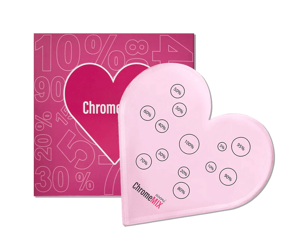 NOEMI - CHROME MIX RATIO TOOL (HEART) - Luna Beauty Supplies