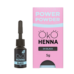 OKO - BROW HENNA - POWER POWDER BLACK - Luna Beauty Supplies