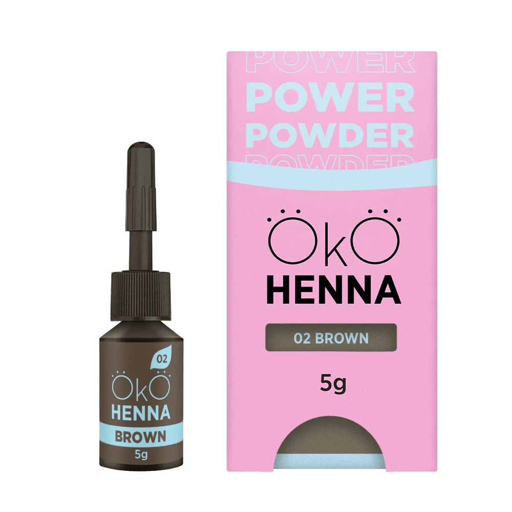 OKO - BROW HENNA - POWER POWDER BROWN (Copy) - Luna Beauty Supplies