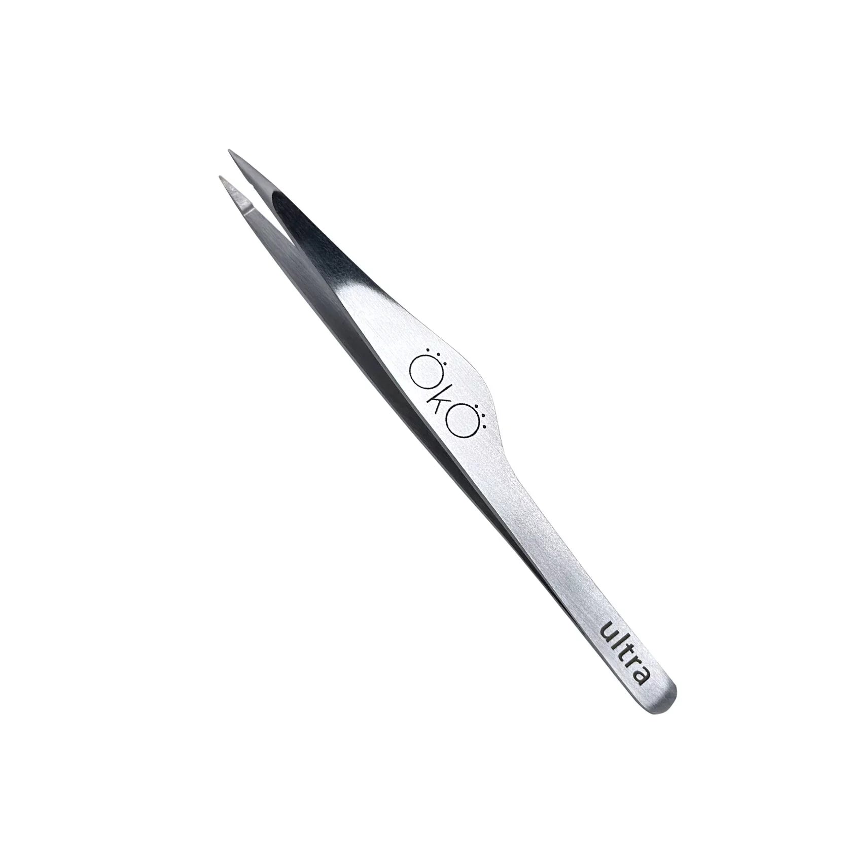 Oko Eyebrow Tweezers Ultra Point SIlver - Luna Beauty Supplies