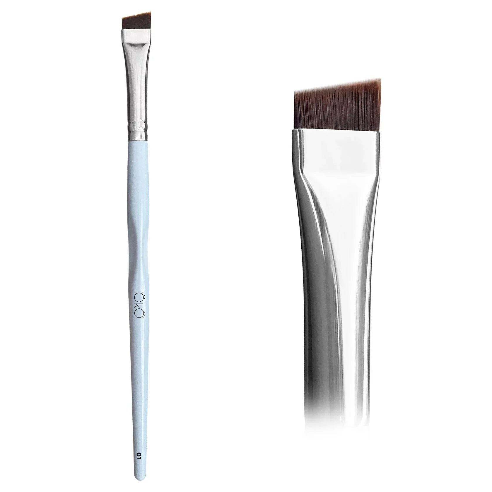 OKO lash and brow large angled brush #1 - Luna Beauty Supplies