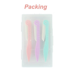 FOLDABLE EYEBROW RAZORS (3pk) - Luna Beauty Supplies