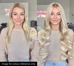 HAIR EXTENSIONS - 22" WEFTS - VANILLA ICE #60A (75g) - Luna Beauty Supplies