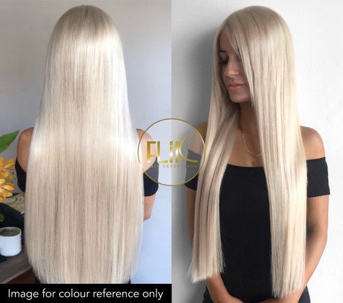 HAIR EXTENSIONS - 22" WEFTS - VANILLA ICE #60A (75g) - Luna Beauty Supplies