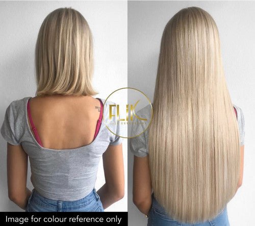 HAIR EXTENSIONS - 22" WEFTS FOILED BLENDS - CINNAMON LATTE - #P18/60 (75g) - Luna Beauty Supplies