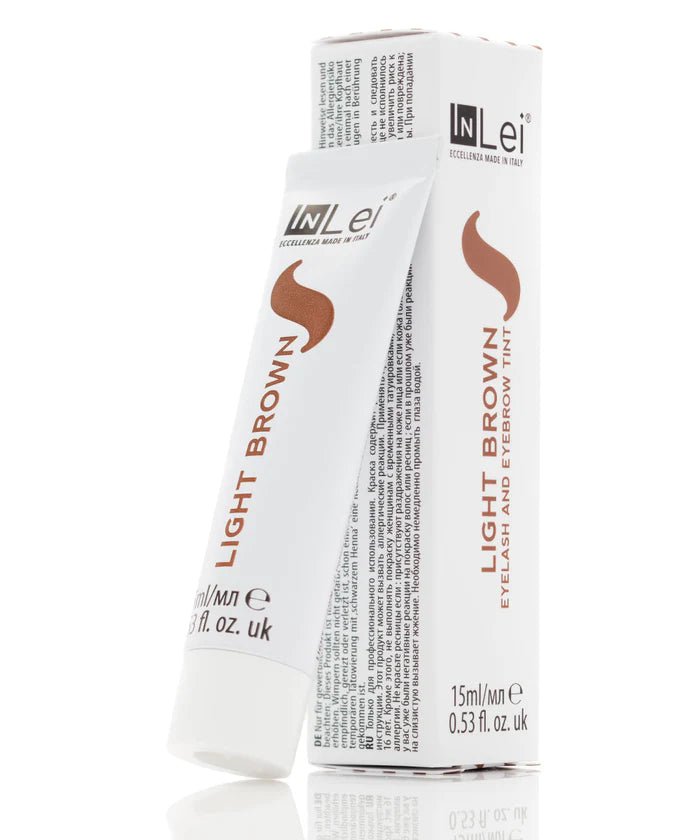 INLEI - LASH & BROW TINT - LIGHT BROWN - Luna Beauty Supplies