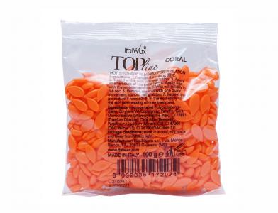 ITALWAX TOP LINE CORAL – SYNTHETIC FILM WAX (100g) - Luna Beauty Supplies
