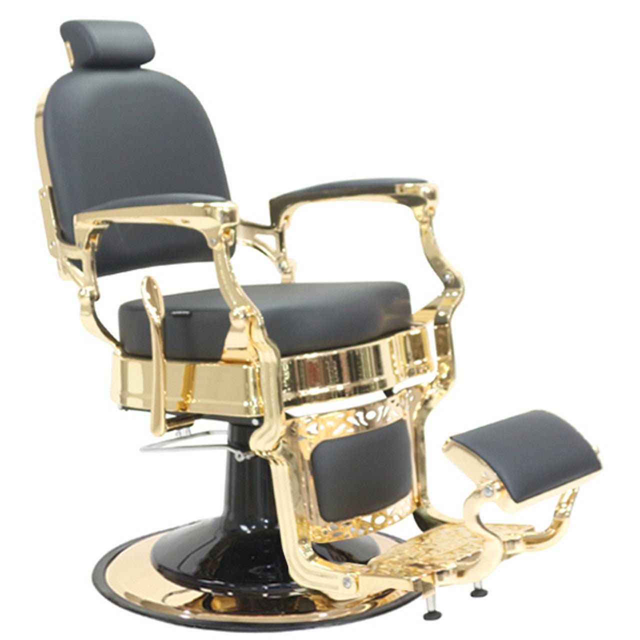 JOIKEN - HAVANA BARBER CHAIR - BLACK/GOLD - Luna Beauty Supplies