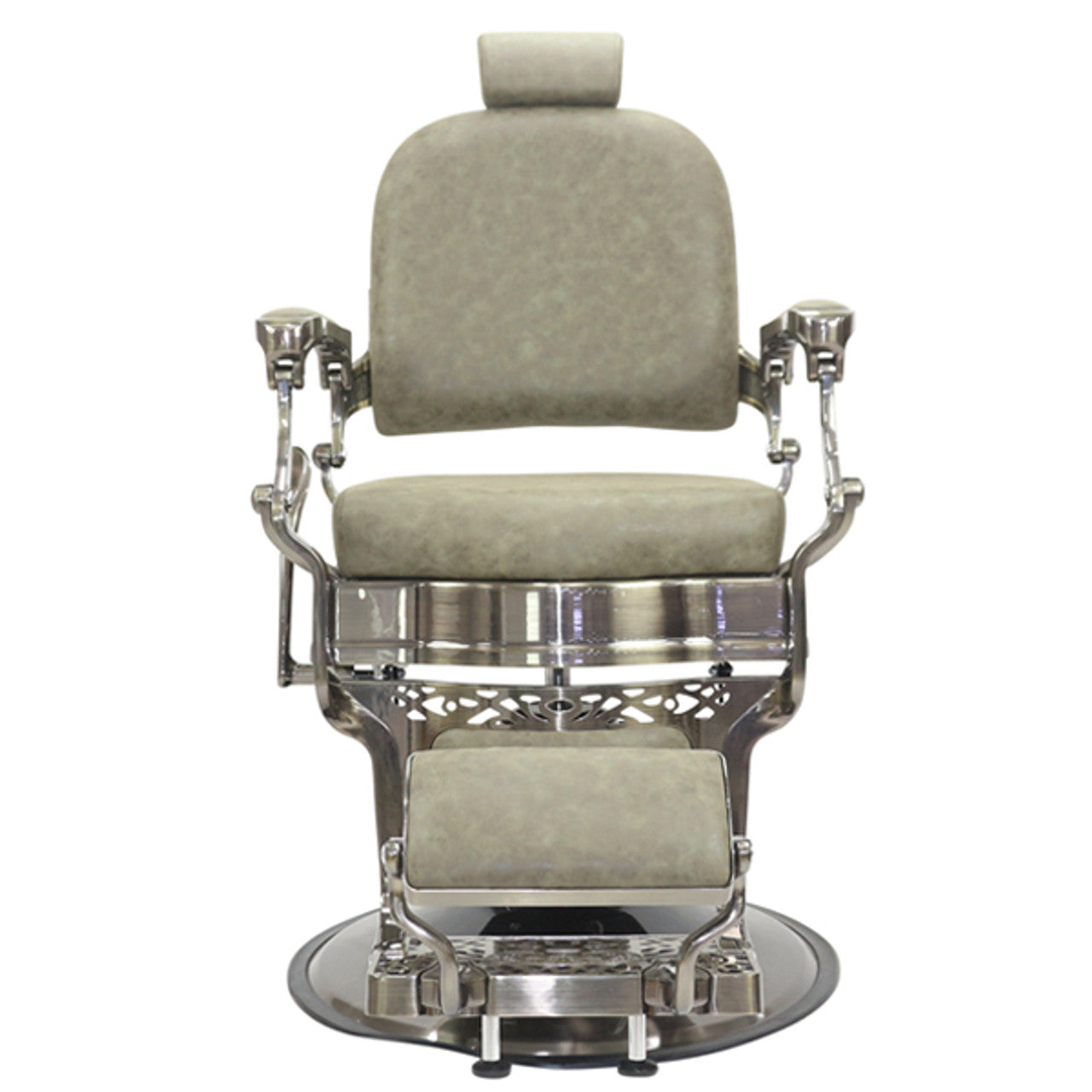 JOIKEN - HAVANA BARBER CHAIR - OLIVE FRONT