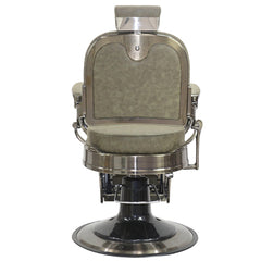 JOIKEN - HAVANA BARBER CHAIR - OLIVE REAR