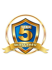 5 year warranty logo - Luna Beauty Supplies