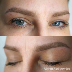 PERMA BLEND BROW PIGMENT - FOREST BROWN HEALED RESULTS