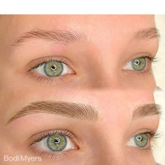 PERMA BLEND BROW PIGMENT - FOREST BROWN HEALED RESULTS