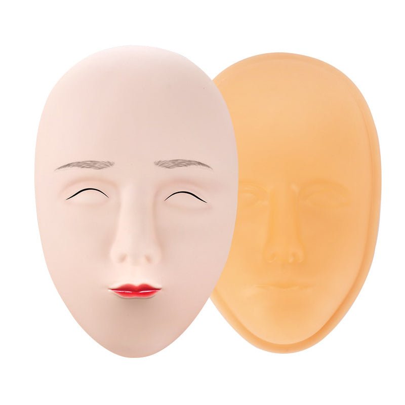 PMU HARD BASE & SILICONE FACE PRACTICE SKIN - 3D - Luna Beauty Supplies