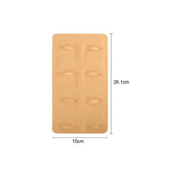 PMU SILICONE PRACTICE SKIN - 3D EYES/BROWS (PREMIUM) - Luna Beauty Supplies