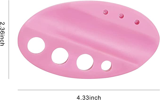 SILICONE PIGMENT CUP & MACHINE HOLDER (PINK) - Luna Beauty Supplies